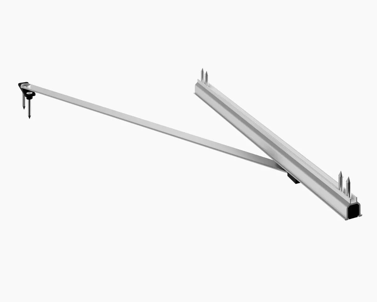 A Korniche bifold door restrictor arm and its bracket